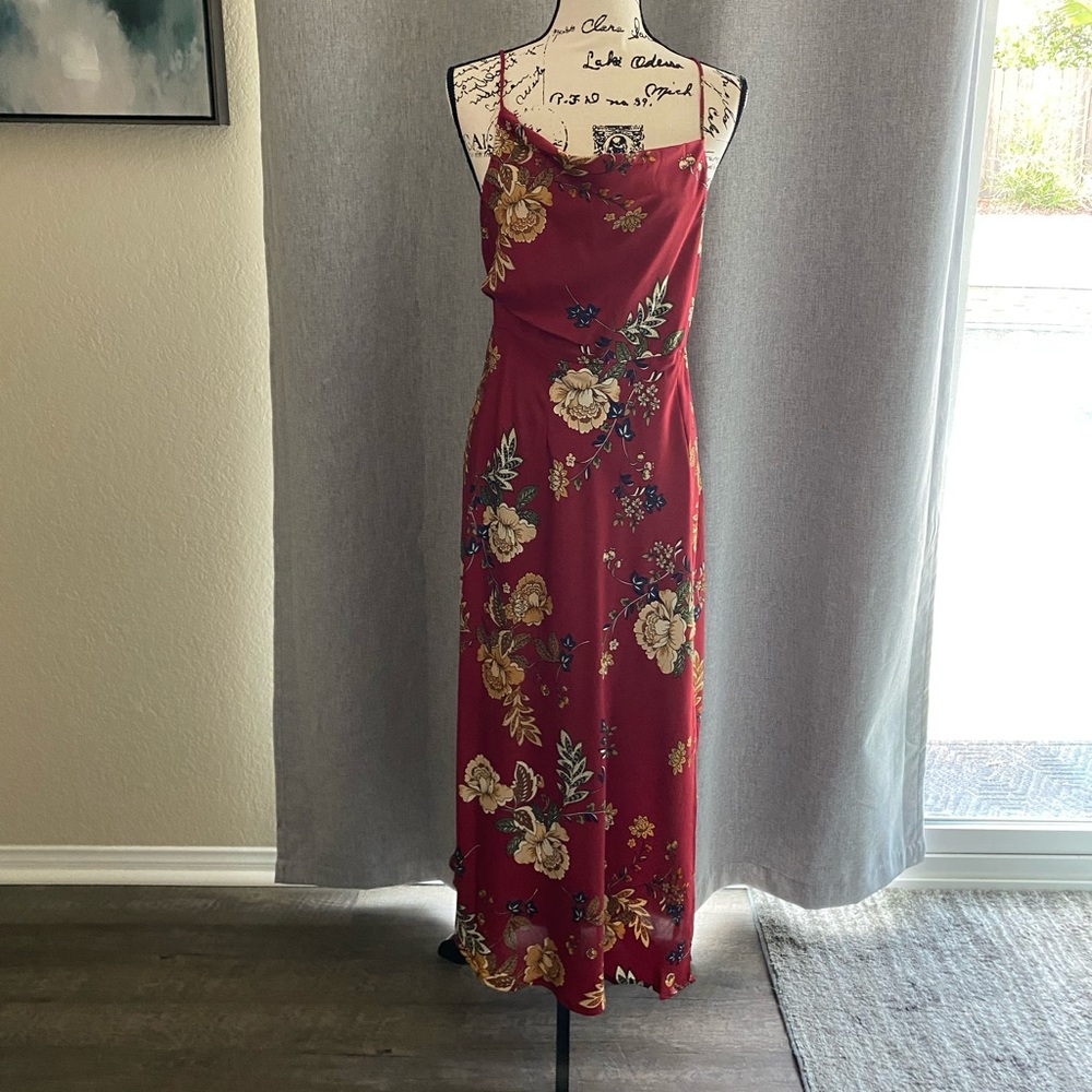 Brand new with tags satin floral dress